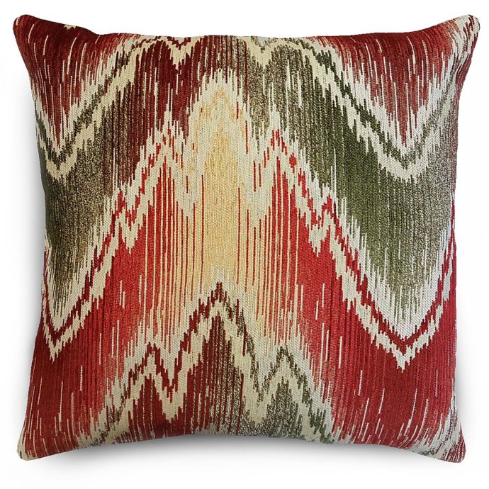 Radiant Chenille Throw Pillow in Red/Yellow | Bed Bath ...