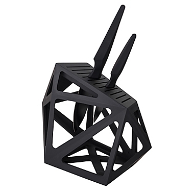 Edge of Belgravia Black Diamond Knife Block. View a larger version of this product image.