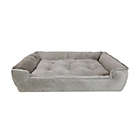 Alternate image 0 for Perfect Pet Collection&reg; Everly Lounger and Cuddler Pet Bed in Cobblestone
