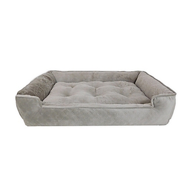 Perfect Pet Collection&reg; Everly Lounger and Cuddler Pet Bed in Cobblestone. View a larger version of this product image.