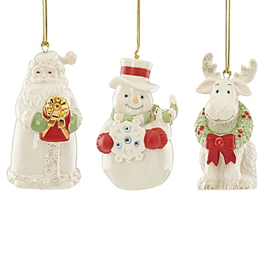 Lenox Gemmed Ornaments Set of 3