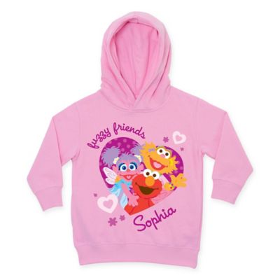 Sesame Street &quot;Fuzzy Friends&quot; Pull-Over Hoodie in Pink