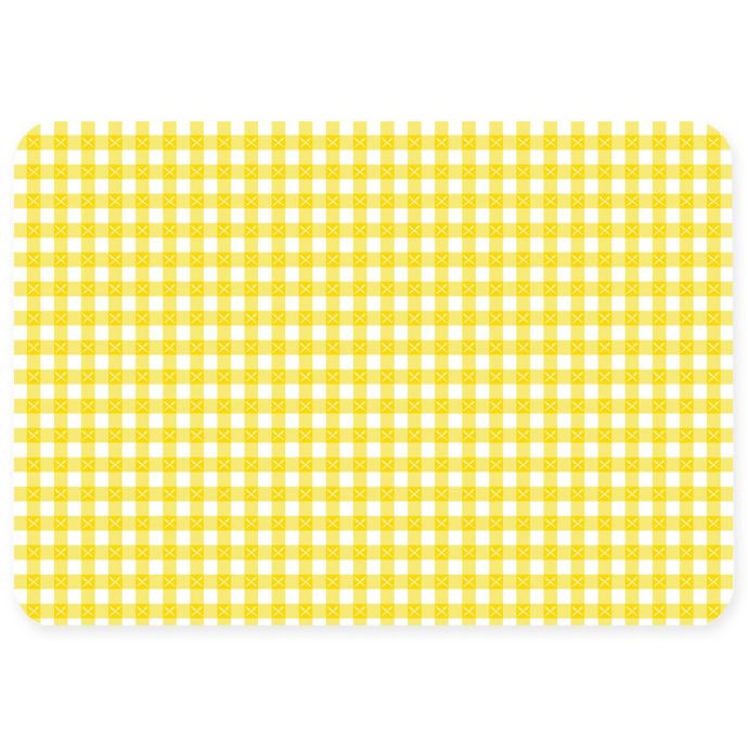 The Softer Side by Weather Guard™ Gingham Kitchen Mat Bed Bath & Beyond
