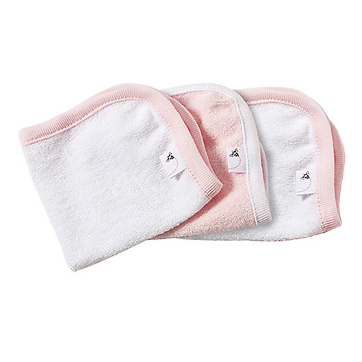 Alternate image 1 for Burt's Bees Baby® 3-Pack Organic Cotton Washcloths in Blossom