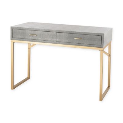Beaufort Point Desk in Gold/Grey