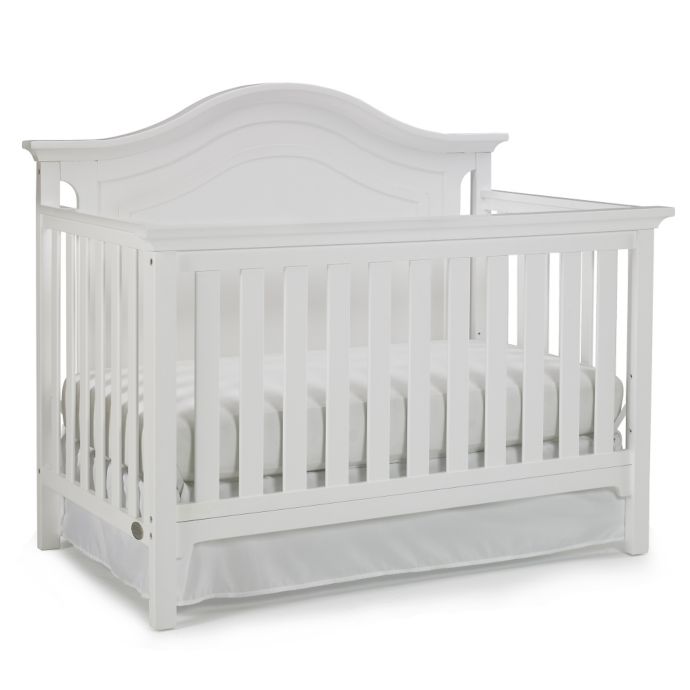 Ti Amo Catania 4 In 1 Convertible Crib In Snow White Bed Bath