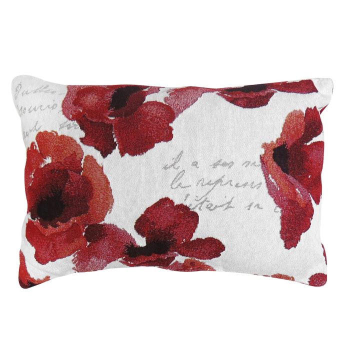 Park B Smith The Vintage House Poppy Script Throw Pillow In Red