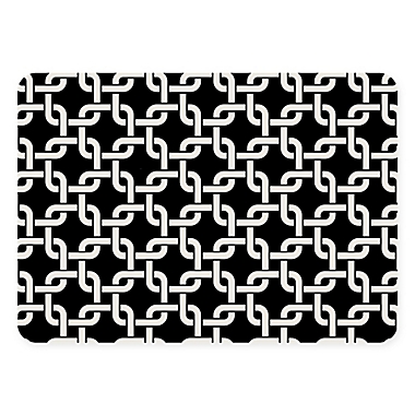 The Softer Side by Weather Guard&trade; 18-Inch x 27-Inch Interlink Kitchen Mat in Black. View a larger version of this product image.