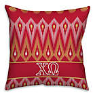 Alternate image 0 for Chi Omega Greek Sorority 16-Inch Throw Pillow in Red