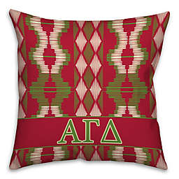 Alpha Gamma Delta Greek Sorority 16-Inch Throw Pillow in Red