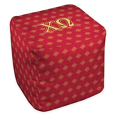 Chi Omega Greek Ottoman. View a larger version of this product image.