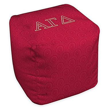 Alpha Gamma Delta Greek Ottoman. View a larger version of this product image.