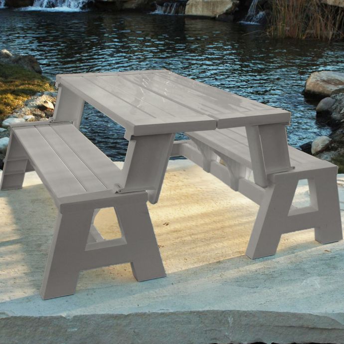 One Piece Folding Bench And Picnic Table Plans Downloadable Pdf