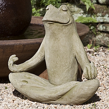 Campania 18-Inch Totally Zen Too Statue in English Moss. View a larger version of this product image.