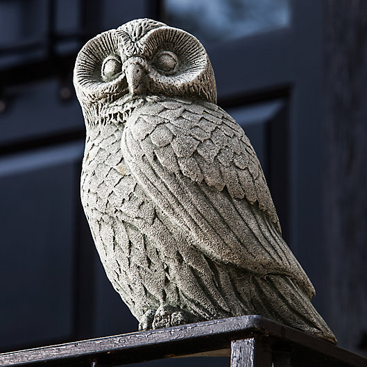 Alternate image 1 for Campania Night Owl Indoor/Outdoor Garden Statuary in Alpine Stone
