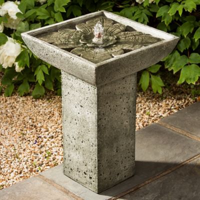 Continental Art Center CAC40079 16.93 by 9.45 by 5.51-Inch Hummingbird Fountain with Plug-In Pump for 18-Inch Glass Bird Bath
