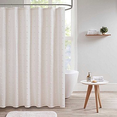 Urban Habitat Brooklyn Jacquard Shower Curtain in Ivory. View a larger version of this product image.