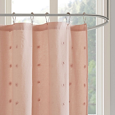 Urban Habitat Brooklyn Jacquard Shower Curtain in Pink. View a larger version of this product image.