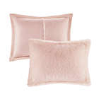 Alternate image 3 for Intelligent Design Malea Shaggy Faux Fur 2-Piece Twin/Twin XL Comforter Set in Blush