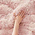 Alternate image 7 for Intelligent Design Malea Shaggy Faux Fur 3-Piece Reversible Full/Queen Comforter Set in Blush