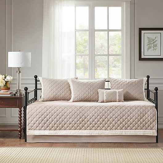 Alternate image 1 for Madison Park Breanna 6-Piece Cotton Daybed Cover Set in Khaki