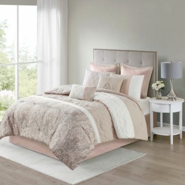 510 Design Shawnee 8-Piece Queen Comforter Set in Blush. View a larger version of this product image.
