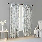 Alternate image 5 for Madison Park Simone 95-Inch Sheer Twisted Tab Top Window Curtain Panel in White (Single)