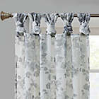 Alternate image 2 for Madison Park Simone 95-Inch Sheer Twisted Tab Top Window Curtain Panel in White (Single)