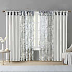 Alternate image 6 for Madison Park Simone 95-Inch Sheer Twisted Tab Top Window Curtain Panel in White (Single)
