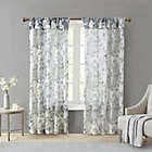 Alternate image 0 for Madison Park Simone 95-Inch Sheer Twisted Tab Top Window Curtain Panel in White (Single)