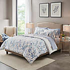 Alternate image 1 for Madison Park Essentials Sofia 8-Piece Reversible Queen Comforter Set in Blue
