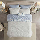 Alternate image 4 for Madison Park Essentials Sofia 8-Piece Reversible Queen Comforter Set in Blue