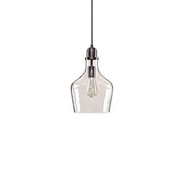 Hampton Hill Auburn Single-Light Pendant in Bronze with Glass Shade. View a larger version of this product image.