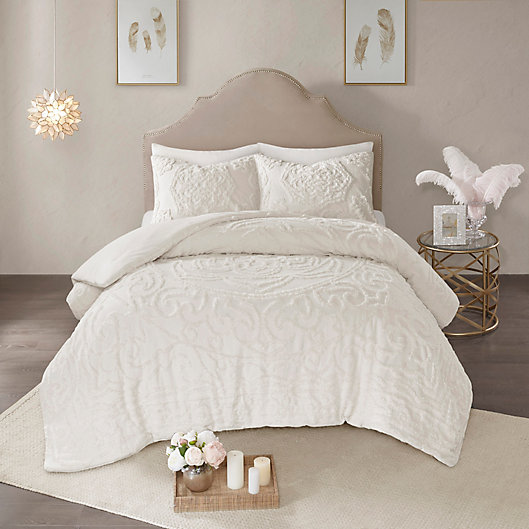 Madison Park Laetitia Tufted Chenille 2, Can I Use A Full Comforter On Twin Xl Bed