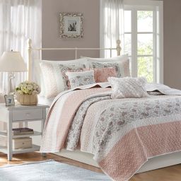 Madison Park® Dawn 6-Piece Full/Queen Coverlet Set in Blush