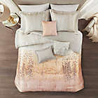 Alternate image 3 for Madison Park Midnight Garden 7-Piece Reversible King Comforter Set in Blush