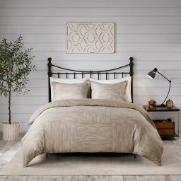Madison Park Walter Seersucker 7-Piece Queen Comforter Set in Taupe