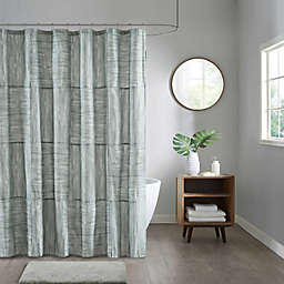 Madison Park Walter 72-Inch x 72-Inch Printed Seersucker Shower Curtain