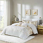 Alternate image 1 for Intelligent Design Lillie 4-Piece Twin/Twin XL Duvet Cover Set in Ivory/Gold