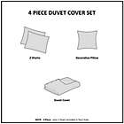 Alternate image 13 for Intelligent Design Jennifer 4-Piece Clipped Jacquard Full/Queen Duvet Cover Set in Blush