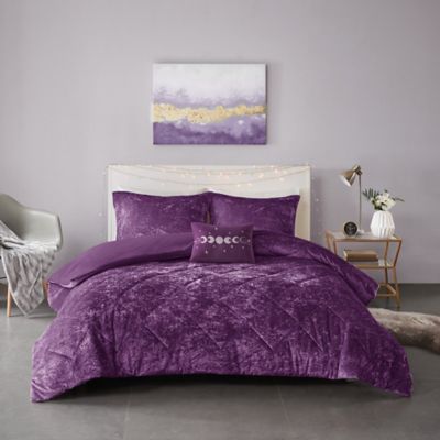 Intelligent Design Felicia 3-Piece Twin/Twin XL Duvet Cover Set in Purple
