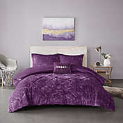 Intelligent Design Felicia 4-Piece King/California King Duvet Cover Set in Purple