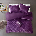 Alternate image 3 for Intelligent Design Felicia 4-Piece Full/Queen Duvet Cover Set in Purple