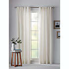 Alternate image 0 for Bee & Willow&trade; Home Eyelet Stripe 95-Inch Rod Pocket Curtain Panel in Ivory (Single)