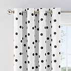 Alternate image 1 for Marmalade&amp;trade; Sutton Grommet 100% Blackout Window Curtain Panel in Black/White (Single)