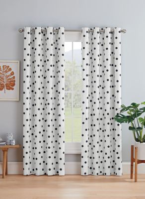 Marmalade&amp;trade; Sutton Grommet 100% Blackout Window Curtain Panel in Black/White (Single)