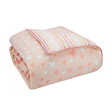Marmalade&trade; Sweet Heart 5-Piece Twin Comforter Set in Pink. View a larger version of this product image.