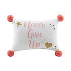 Alternate image 0 for Marmalade&trade; Never Give Up Oblong Throw Pillow