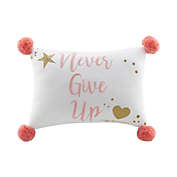 Marmalade&trade; Never Give Up Oblong Throw Pillow
