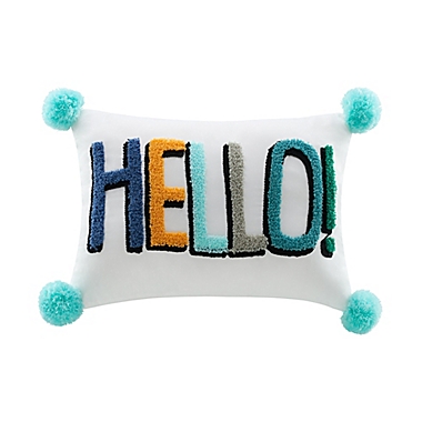 Marmalade&trade; &quot;Hello!&quot; Oblong Throw Pillow. View a larger version of this product image.